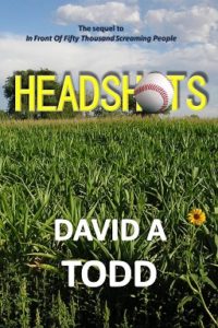 Here's the e-book cover for "Headshots". I wanted to improve the font some, and, of course, add the spine and back cover, making it all the right size in the right place at a good quality.